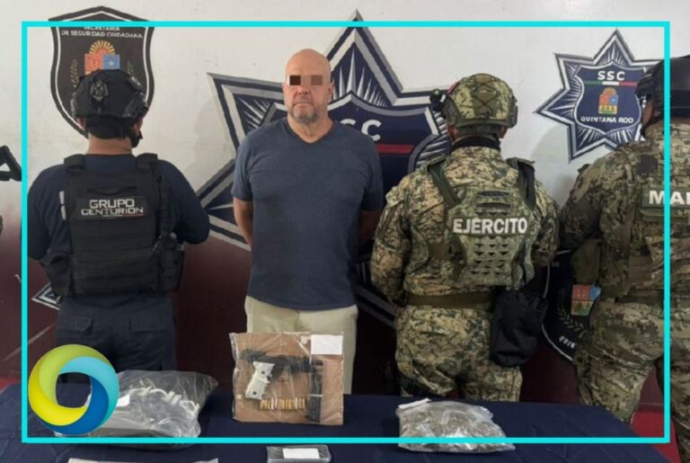 Detienen en Cancún a objetivo prioritario vinculado a red criminal internacional
