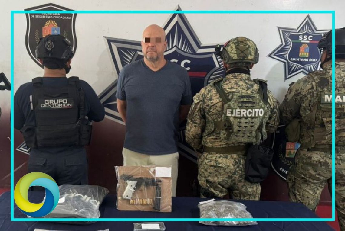 Detienen en Cancún a objetivo prioritario vinculado a red criminal internacional