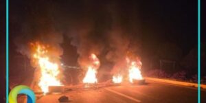 Liberan bloqueo en la carretera a la altura de Limones, tras movilización de fuerzas de seguridad