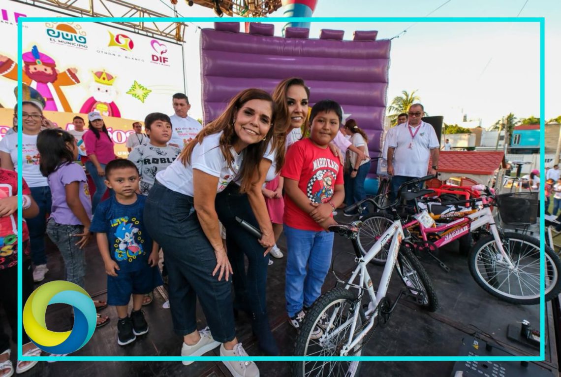 Mara y Vero Lezama celebran en Chetumal, junto a 9 mil personas, el Día de los Reyes Magos