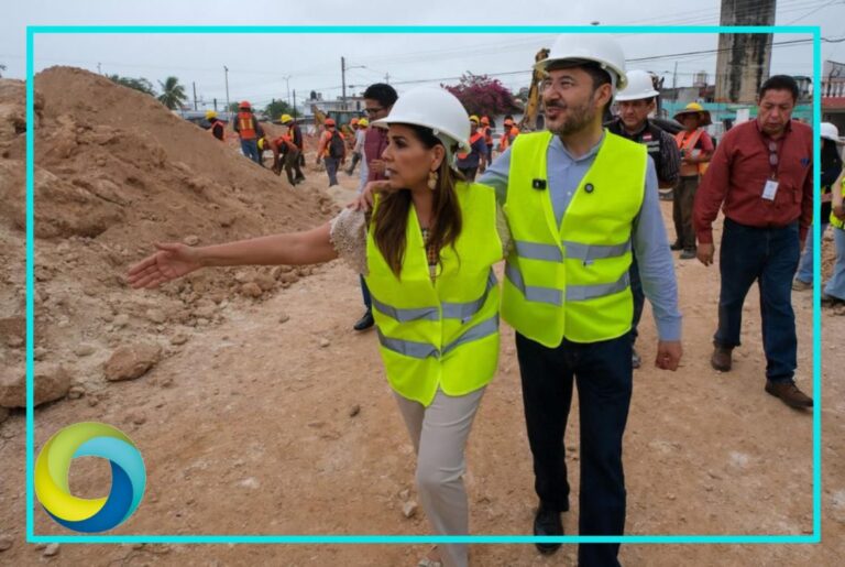 Mara Lezama supervisa avances del nuevo Hospital General del ISSSTE en Chetumal