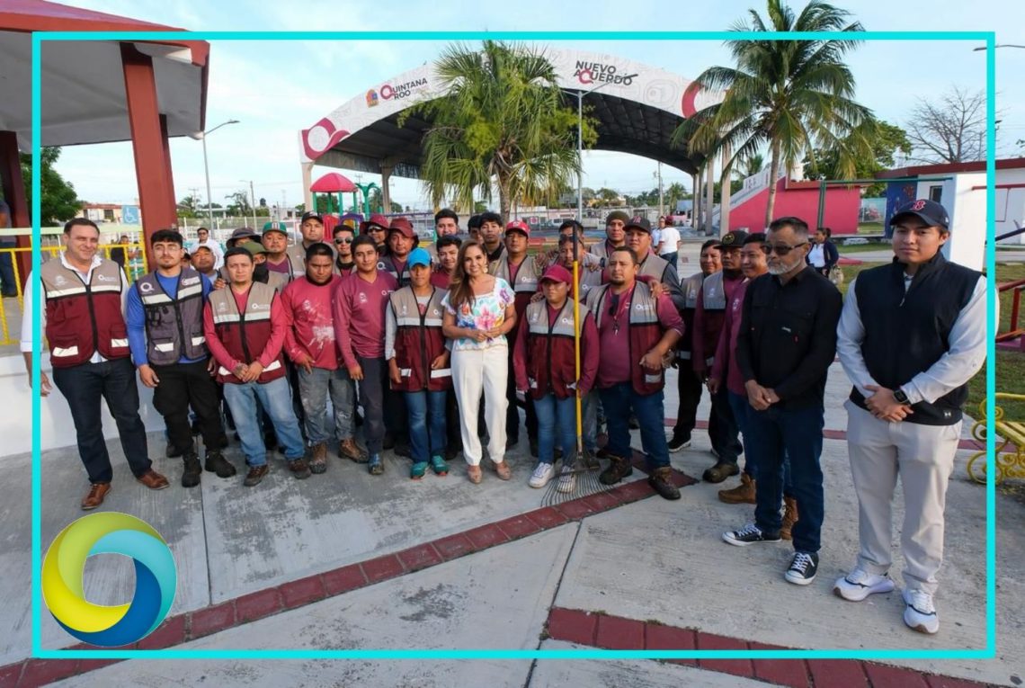 Mara Lezama entrega el Parque de Hábitat I, el número 14 rescatado con el programa ¡Que Brille Chetumal!