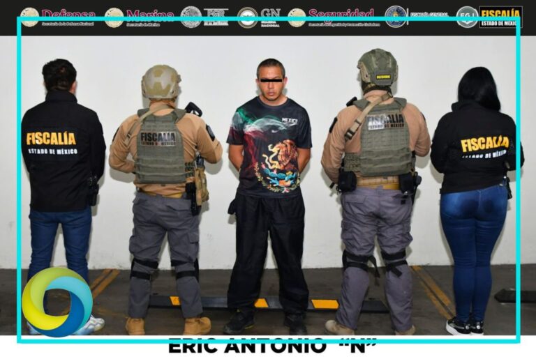 Detienen a hombre responsable de doble feminicidio en Edomex