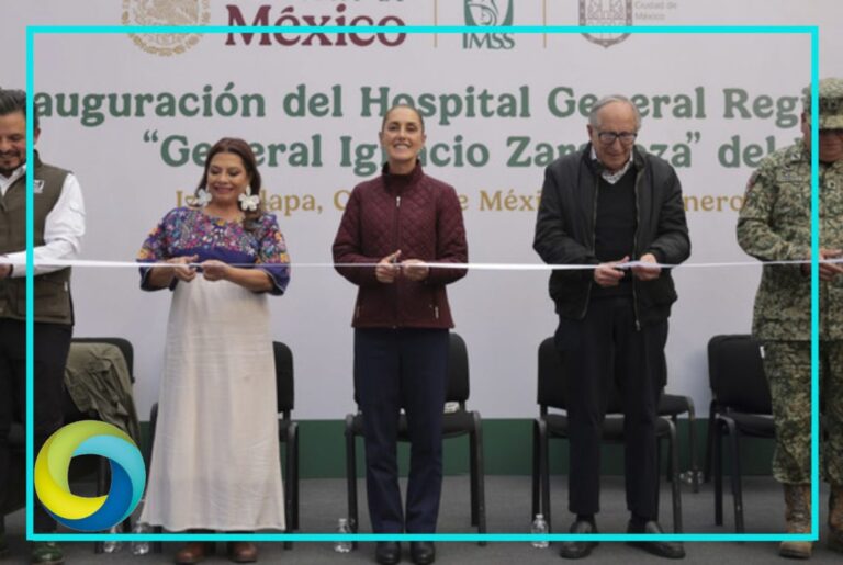 Inaugura Sheinbaum Hospital General Regional No. 25 “General Ignacio Zaragoza” del IMSS