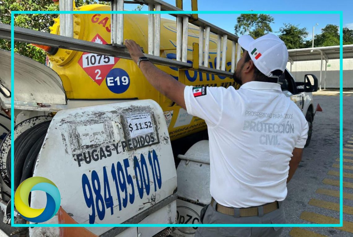 Detectan a 100 pipas de gas clandestinas en Playa del Carmen