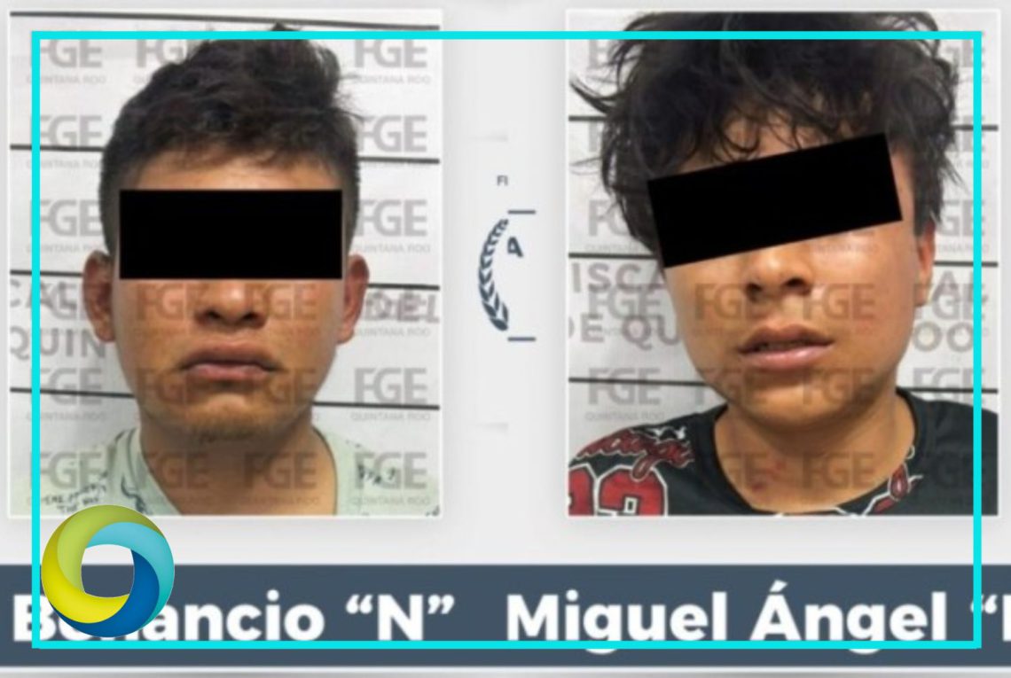 Detienen a dos presuntos integrantes de un grupo criminal en Puerto Morelos