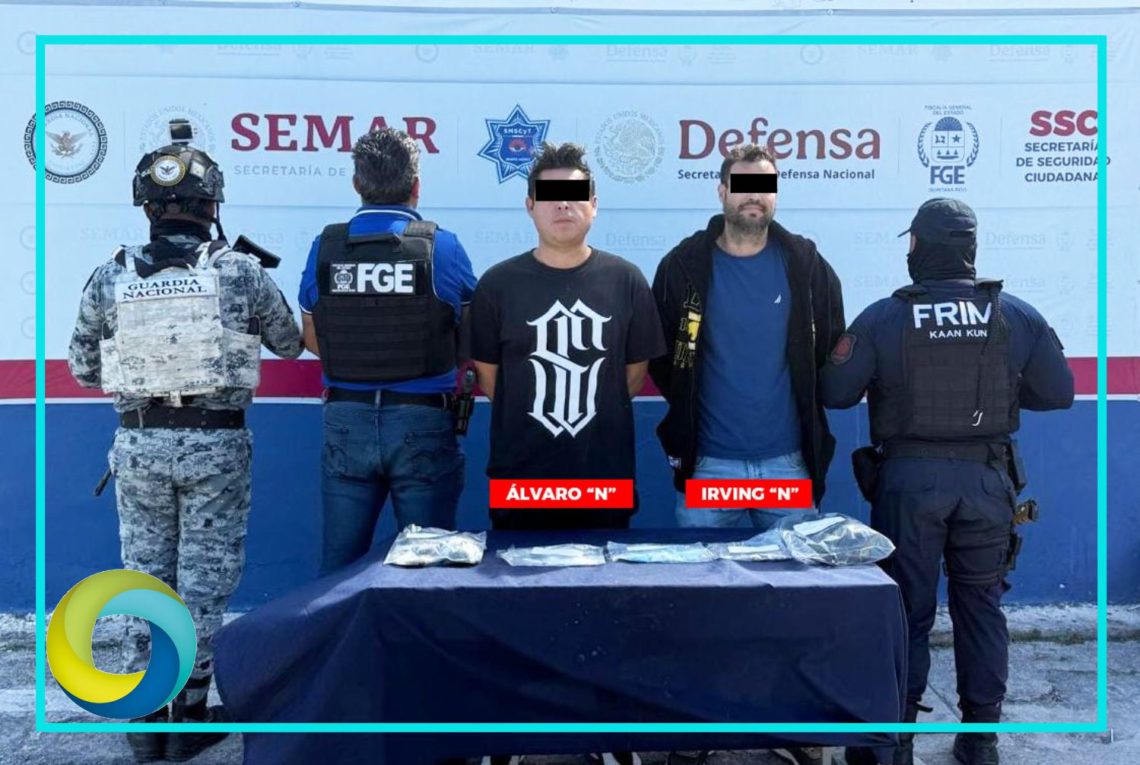 Detienen a cuatro presuntos extorsionadores en Cancún