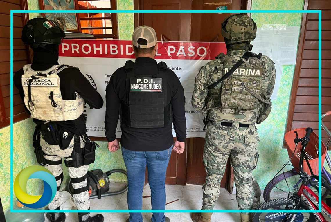 Aseguran drogas y armas durante cinco cateos en Quintana Roo