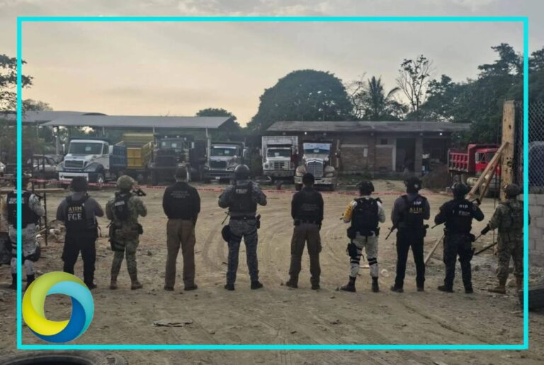 Aseguran bodega con vehículos del crimen organizado en Chiapas