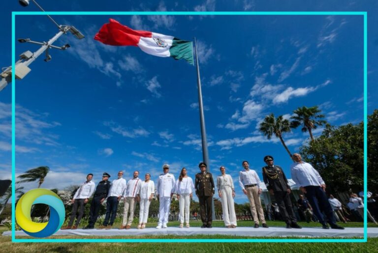 En el 205 aniversario del Día de la Bandera, Mara Lezama convoca a juventudes a fortalecer la cultura de paz y los valores cívicos