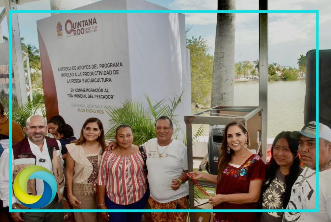 Mara Lezama conmemora el Día del Pescador con productores de Bacalar, Othón P. Blanco, Felipe Carrillo Puerto y Tulum