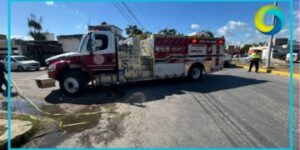 Incendio de casa en Playa del Carmen deja a dos personas con quemaduras