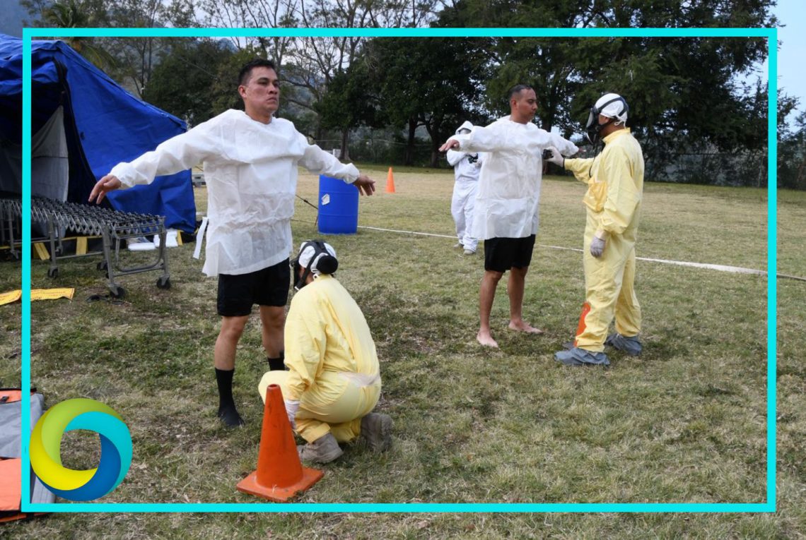 Personal naval finaliza el “Primer adiestramiento para la atención de incidentes químicos, biólogos, radiólogos y nucleares”, en Laguna Verde, Veracruz