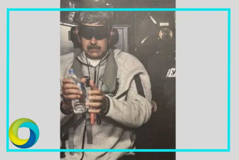 Trump publica la primera imagen de Nicolás Maduro capturado a bordo de un buque
