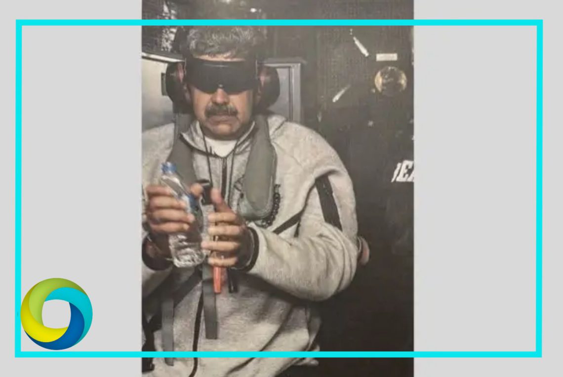 Trump publica la primera imagen de Nicolás Maduro capturado a bordo de un buque