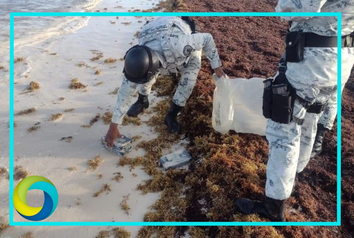 Recalan 11 kilos de cocaína cerca de Playacar
