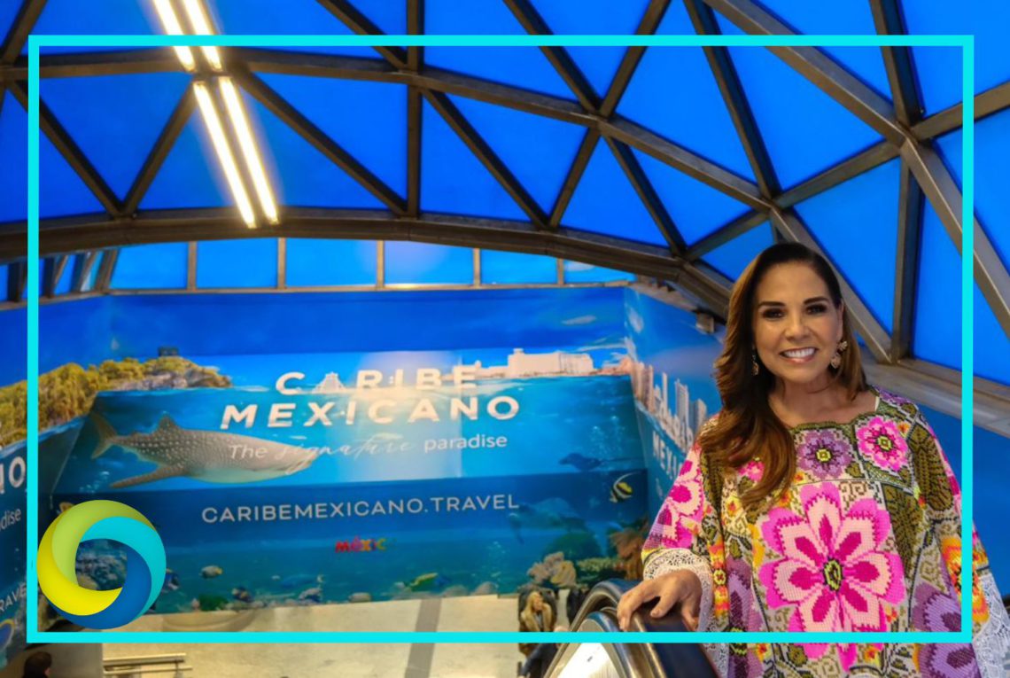 Caribe Mexicano se proyecta desde la Puerta del Sol en Madrid ante más de 6.5 millones de personas: Mara Lezama