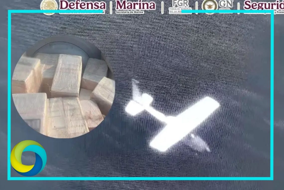 Aseguran una avioneta clandestina con más de media tonelada de droga en Oaxaca