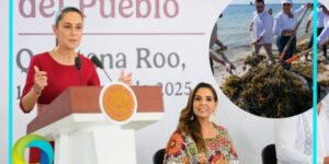 Destaca Sheinbaum acciones contra el sargazo por parte de Mara Lezama