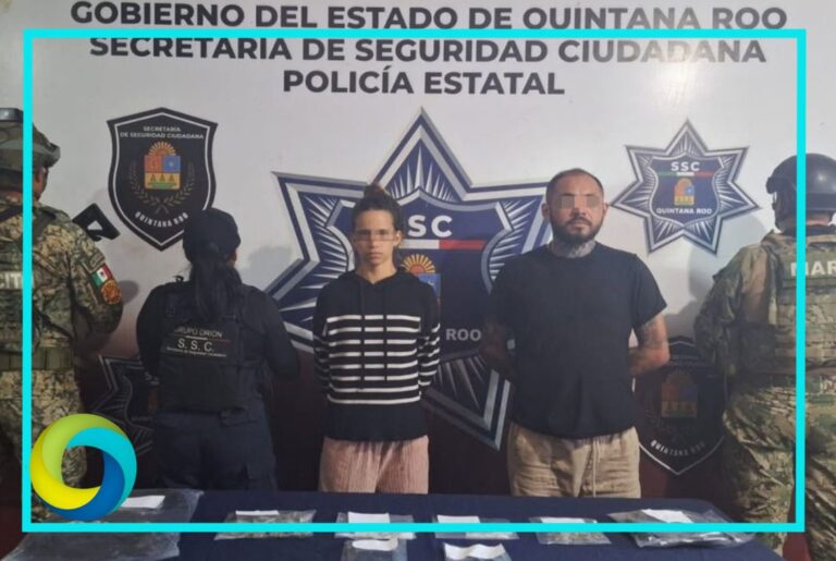 Cae pareja de narcomenudistas en Cancún