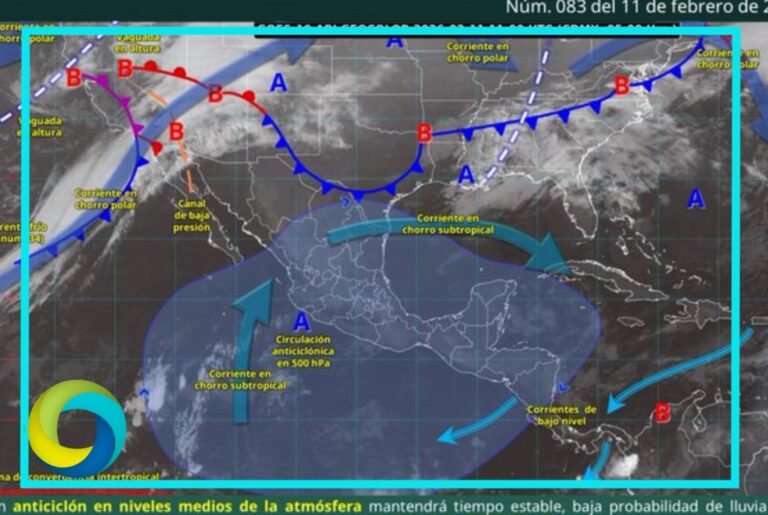 Pronostican lluvias aisladas y temperaturas máximas de 30 a 35 grados para Q. Roo