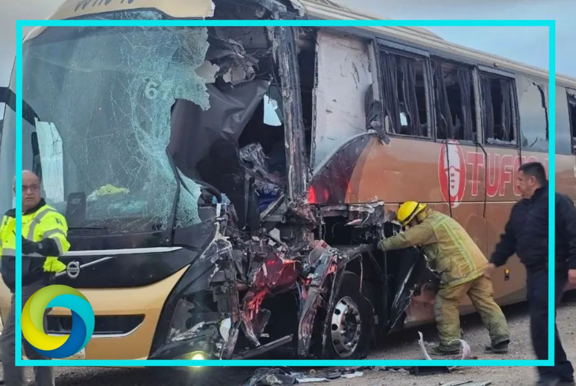 Choque entre autobús y tráiler en Sonora deja 4 muertos y 25 lesionados