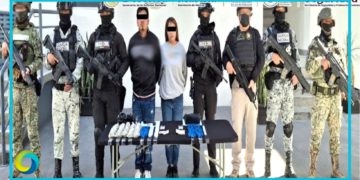 Detienen a dos con armamento y drogas en Nuevo León